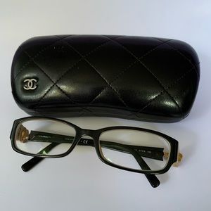 Authentic Chanel eyeglasses & case
